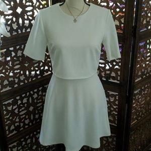 White Peplum Dress